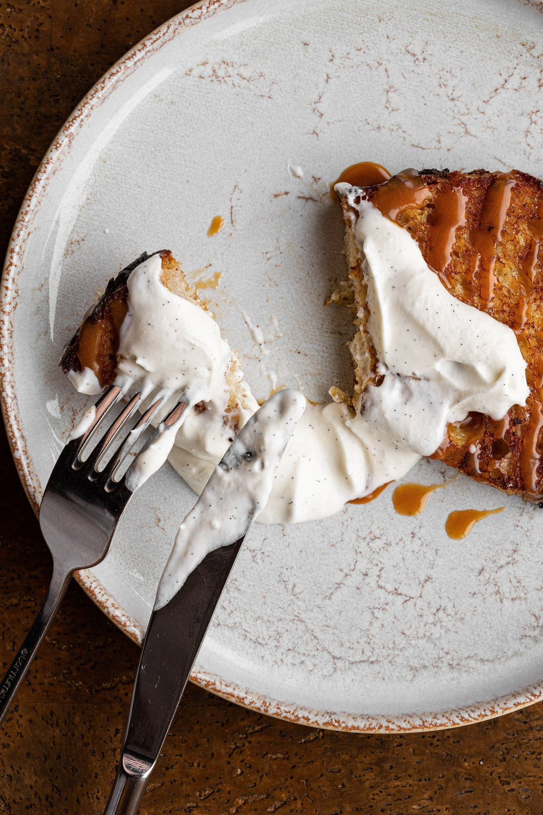 Brioche perdue au caramel vanille de Madagascar & fleur de sel