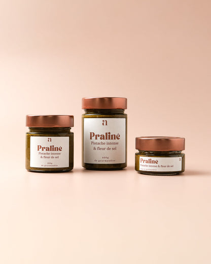 Praliné pistache intense & fleur de sel